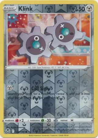 Silver Tempest Klink #123/195 reverse holo